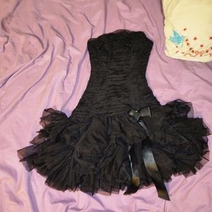 Short Mini Tutu Strapless Dress